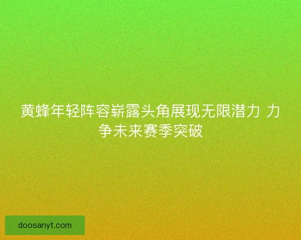 黄蜂年轻阵容崭露头角展现无限潜力 力争未来赛季突破 黄蜂年轻阵容崭露头角展现无限潜力 力争未来赛季突破